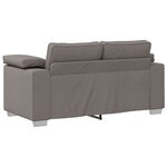 vidaXL Canapé 3 Pièces Taupe 219 x 80 x 82 cm Tissu en lin mélangé