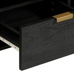 vidaXL Meuble TV noir 100x33x46 cm bois d'ingénierie
