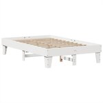 vidaXL Cadre de lit sans matelas blanc 120x190 cm bois de pin massif