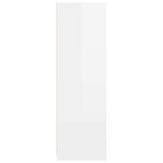 vidaXL Cabinet de salle de bain Blanc brillant 79 5 x 49 x 156 cm
