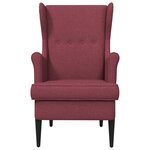 vidaXL Fauteuil Bordeaux Tissu