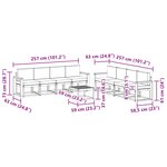 vidaXL Ensemble de canapés d'extérieur 9 pc Blanc et Beige