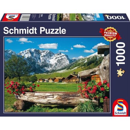 Puzzle Paysage de montagne idyllique, 1000 pcs