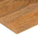 vidaXL Dessus de bureau avec courbe 90x50x2 5 cm manguier massif brut