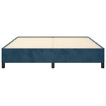 vidaXL Cadre de lit sans matelas bleu foncé 180x200 cm velours