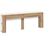 vidaXL Cabinet de Tête de Lit Chêne artisanal Bois d'ingénierie