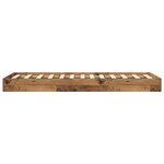 vidaXL Cadre de lit au sol Bois ancien 80 x 200 cm Bois d'ingénierie