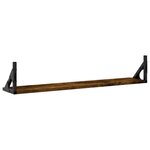 vidaXL Étagères murales 2Pièces chêne fumé 80x15x15 5cm bois d'ingénierie