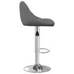 vidaXL Tabouret de bar Gris foncé Velours