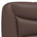 vidaXL Cadre de lit sans matelas Hvar marron 120x200 cm similicuir
