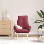 vidaXL fauteuil Bordeaux 69 x 74 x 93 cm Tissu Sherpa