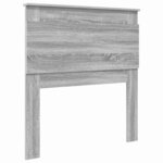 vidaXL Tête de lit Gris Sonoma 100 cm Bois d'ingénierie