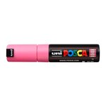 Marqueur pointe large biseautée pc8k 8mm rose x 6 POSCA