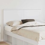 vidaXL Tête de lit Blanc 140 cm Bois d'ingénierie