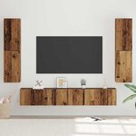 vidaXL Ensemble meuble TV 7 Pièces Bois ancien 60 x 30 x 30 cm