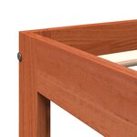 vidaXL Cadre de lit sans matelas cire marron 90x200 cm bois pin massif