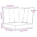 vidaXL Coussin de canapé d'extérieur 3 Pièces Bordeaux Polyester