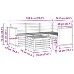vidaXL Ensemble de canapés d'extérieur 5 pc Naturel Polyester