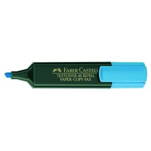 Surligneur TEXTLINER 48 Rechargeable Pte Biseautée Bleu fluo FABER-CASTELL