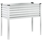 vidaXL Jardinière 100x41x90 cm acier résistant aux intempéries