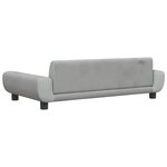 vidaXL Canapé pour enfants gris clair 100x54x33 cm velours