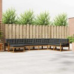 vidaXL Ensemble de canapés d'extérieur 8 Pièces Naturel et Anthracite