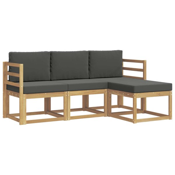 vidaXL Ensemble de canapés d'extérieur 4 pc