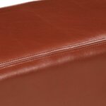 vidaXL Banc saut de cheval 160 cm Marron Cuir véritable et bois acacia