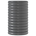 vidaXL Lit surélevé de jardin Acier galvanisé Anthracite