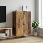 vidaXL Armoire Murale 66 x 34 5 x 90 cm Bois d'ingénierie Bois ancien