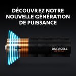 Duracell - nouveau piles alcalines aa optimum  1.5 v lr6 mx1500  paquet de 8