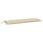 vidaXL Coussins de banc de jardin 2 Pièces beige 150x50x7 cm tissu Oxford