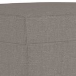 vidaXL Ensemble de canapés 3 Pièces avec coussins taupe tissu