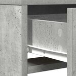 vidaXL Table de Toilette Gris 50 x 41 x 140 cm Bois d'ingénierie
