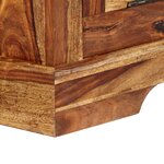 vidaXL Armoire à chaussures 140 x 35 x 90 cm Bois massif de Sesham