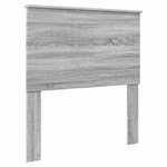 vidaXL Cadre de lit Gris Sonoma 90 x 200 cm Bois Ingénierie