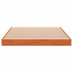 vidaXL Cadre de lit cire marron 90x190 cm bois de pin massif