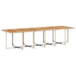 vidaXL Ensemble à manger de jardin et coussins 17 Pièces beige