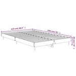 vidaXL Cadre de lit sans matelas chêne sonoma 120x190 cm