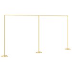 vidaXL Arche de mariage Doré 634 x 300 cm Acier