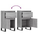 vidaXL Buffet sonoma gris 40x35x70 cm bois d'ingénierie