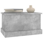vidaXL Boîte de rangement gris béton 50x30x28 cm bois d'ingénierie