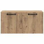 vidaXL Meuble TV mural 59 5 x 31 x 30 cm Chêne artisanal