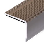 vidaXL Nez de marche Forme en L 5 pcs Aluminium 90 cm Marron