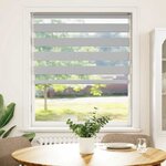 vidaXL Store zèbre gris clair largeur du tissu 95 9 cm polyester