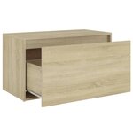 Banc banquette d'entrée 80 x 40 x 45 cm chêne sonoma aggloméré 02_0010784