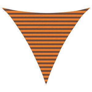 vidaXL Voile d'ombre Orange et marron 3 x 3 x 3 m