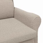 vidaXL fauteuil Gris clair 76 x 94 x 102 cm Tissu Sharpa