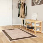 vidaXL Coureur de Tapis MARSA Noir 80 x 200 cm Polyester et PVC