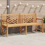 vidaXL Banc de jardin Marron 180 x 60 x 90 cm Bois de teck solide